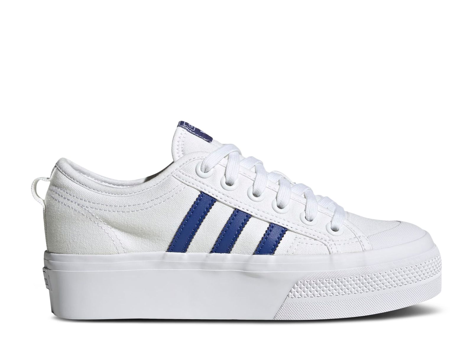 (Women) adidas Nizza Platform 'White Semi Lucid Blue' HQ1909