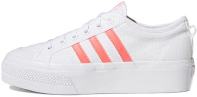 (Women) adidas Nizza Platform 'White Signal Pink' FY2260 (Women) adidas Nizza Platform 'White Signal Pink' FY2260