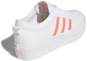 Shop adidas Originals Nizza 厚底 女款 白橙