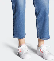 Sizing adidas Originals Nizza 厚底 女款 白橙