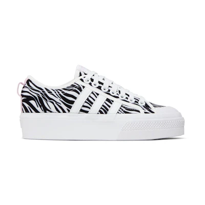 (W) adidas Nizza Platform 'Zebra'