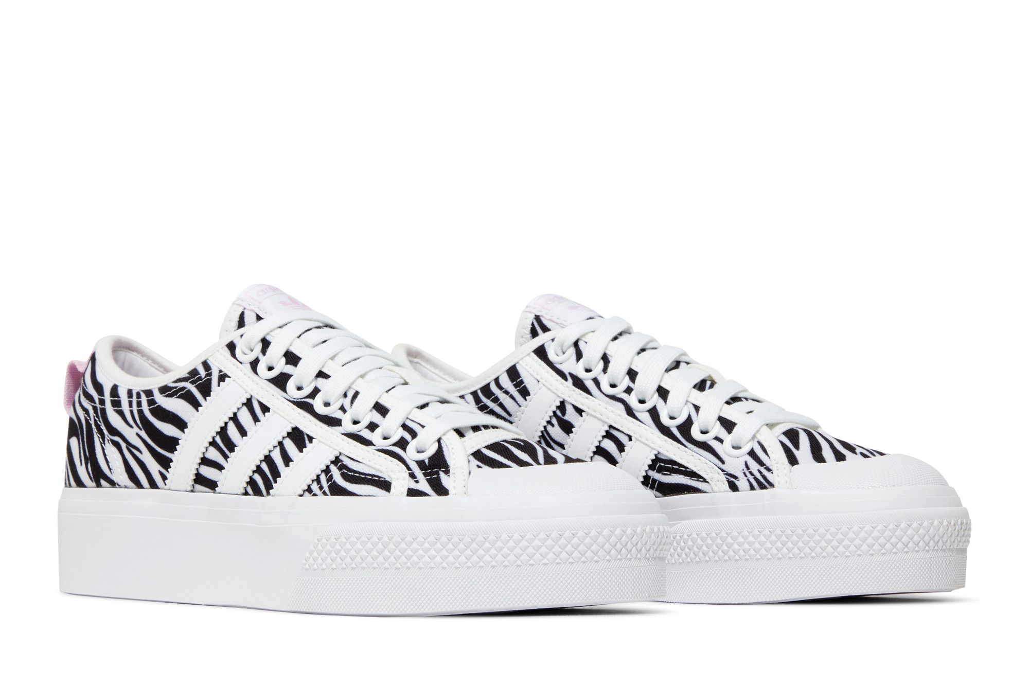 Cheap (W) adidas Nizza Platform ''Zebra'' Damen Sneaker GZ9681