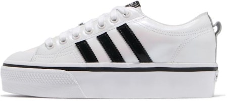 (Women) adidas Nizza Platform High 'White Black' H04224 (Women) adidas Nizza Platform High 'White Black' H04224