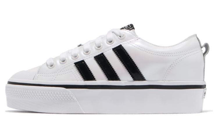 (Women) adidas Nizza Platform High 'White Black' H04224