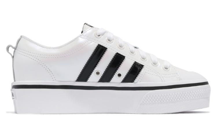 Order （女士）adidas Nizza 厚底高筒'白色黑色'H04224