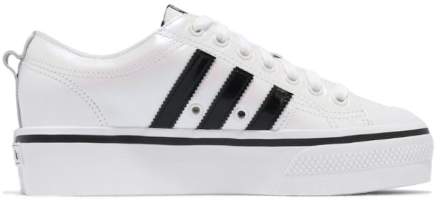 (Women) adidas Nizza Platform High 'White Black' H04224 Order (Women) adidas Nizza Platform High 'White Black' H04224