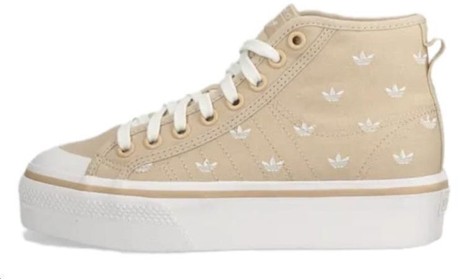 (Women) adidas Nizza Platform Mid 'Beige Trefoil Monogram' IG5059 Buy (Women) adidas Nizza Platform Mid 'Beige Trefoil Monogram' IG5059