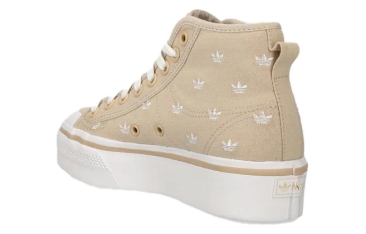 Lookbook (W) adidas Nizza Platform Mid ''Beige Monogram Trèfle'' IG5059