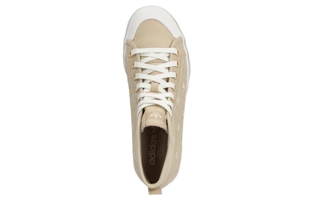 Shop (W) adidas Nizza Platform Mid ''Beige Monogram Trèfle'' IG5059