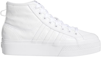 (Women) adidas Nizza Platform Mid 'Cloud White' FY7602 (Women) adidas Nizza Platform Mid 'Cloud White' FY7602