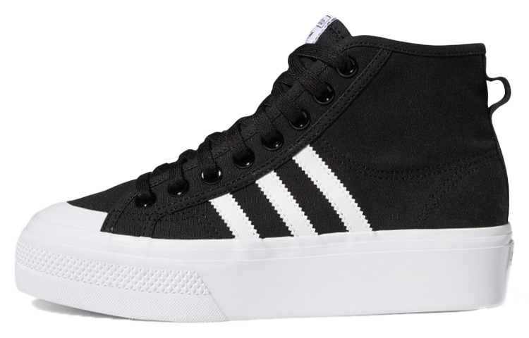 (Women) adidas Nizza Platform Mid 'Core Black White' FY2783