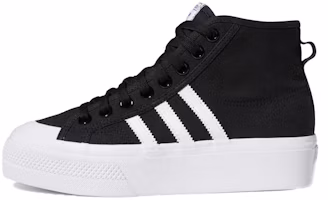(Women) adidas Nizza Platform Mid 'Core Black White' FY2783 (Women) adidas Nizza Platform Mid 'Core Black White' FY2783