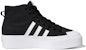 (W) adidas Nizza Platform Mid 'Hitam Putih Inti' FY2783