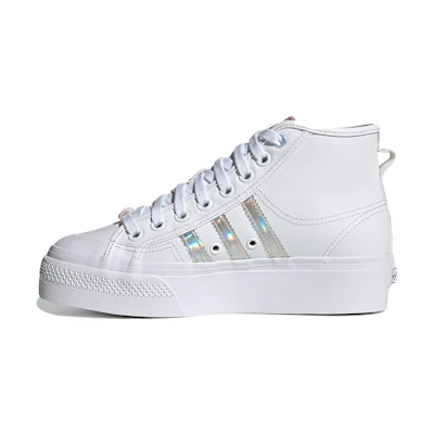 (W) adidas Nizza Platform Mid 'White Iridescent'