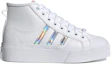 Lookbook (W) 阿迪达斯 Nizza Platform Mid '白色虹彩' H01566