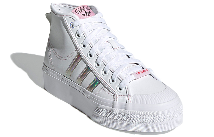 Shop (W) 阿迪达斯 Nizza Platform Mid '白色虹彩' H01566