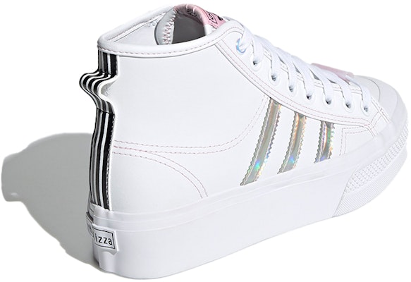 (Women) adidas Nizza Platform Mid 'White Iridescent' H01566 Shop (Women) adidas Nizza Platform Mid 'White Iridescent' H01566