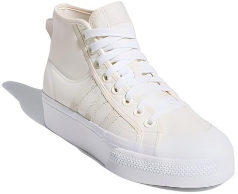 (Women) adidas Nizza Platform Mid 'Wonder White' IG5065 Lookbook (Women) adidas Nizza Platform Mid 'Wonder White' IG5065