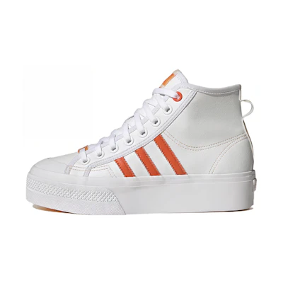 (W) adidas Nizza Platform Mid Vegan 'White Bliss Orange'