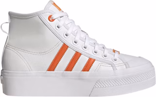 (Women) adidas Nizza Platform Mid Vegan 'White Bliss Orange' GY1897 (Women) adidas Nizza Platform Mid Vegan 'White Bliss Orange' GY1897