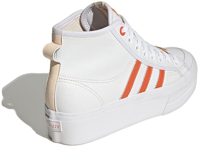 (W) 아디다스 니짜 플랫폼 미드 비건 '화이트 블리스 오렌지' GY1897 Shop (W) 아디다스 니짜 플랫폼 미드 비건 '화이트 블리스 오렌지' GY1897