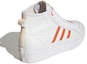 Shop (W) adidas Nizza Platform Mid Vegan 'Putih Bliss Oren' GY1897