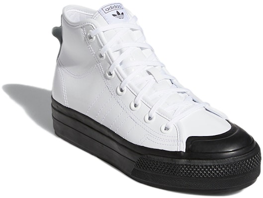 (W) adidas Nizza RF Platform Mid 'Putih Hitam' FY7606 Lookbook (W) adidas Nizza RF Platform Mid 'Putih Hitam' FY7606
