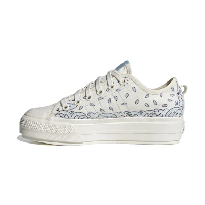 (W) adidas Nizza RF Platform White Paisley