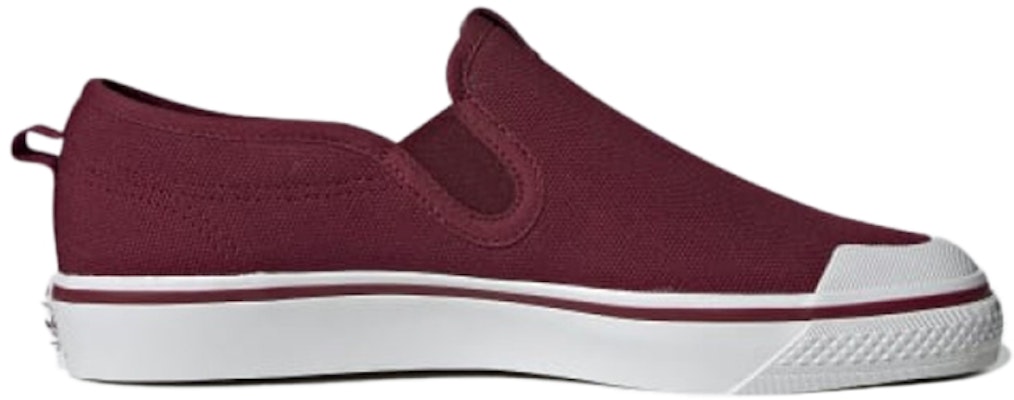 (Women) adidas Nizza Slip-On Collegiate Burgundy CG7137 Order (Women) adidas Nizza Slip-On Collegiate Burgundy CG7137