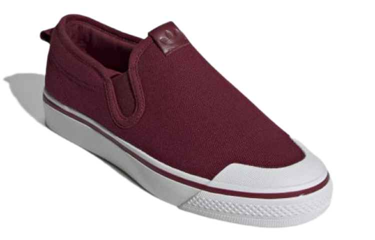 Lookbook (W) adidas Nizza Slip-On Collegiate Burgundy Sneakers CG7137