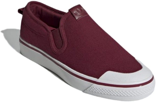 (W) adidas Nizza Slip-On Merah Burgundy Kolese CG7137 Lookbook (W) adidas Nizza Slip-On Merah Burgundy Kolese CG7137