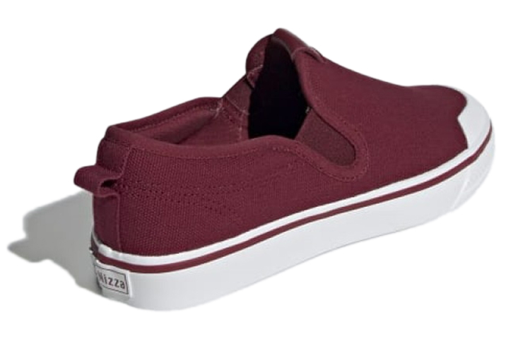 Shop (W) adidas Nizza Slip-On Collegiate Burgundy Sneakers CG7137