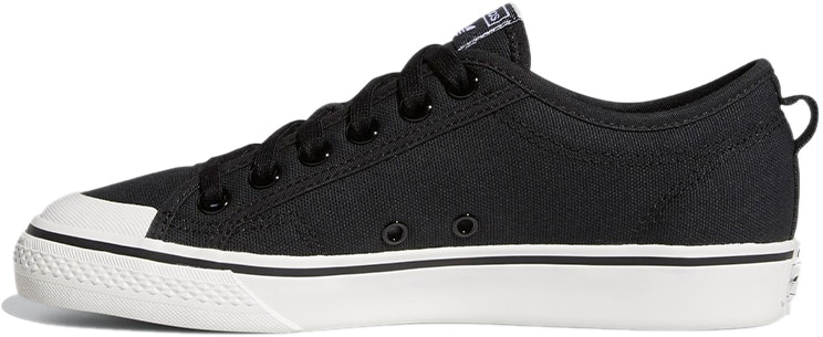 women-adidas-nizza-trefoil-core-black-white-gz-7290