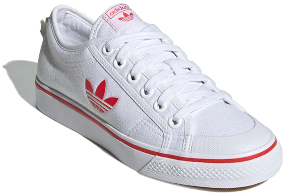 (W) adidas Nizza Trefoil ''Bianco Rosso'' FX9267 Lookbook (W) adidas Nizza Trefoil ''Bianco Rosso'' FX9267