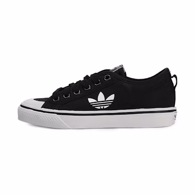 (W) adidas Nizza Trefoil Core Black Crystal White