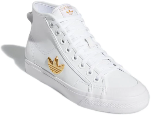 (W) 阿迪达斯 Nizza 三叶草 高帮云白金属金 H01134 Lookbook (W) 阿迪达斯 Nizza 三叶草 高帮云白金属金 H01134