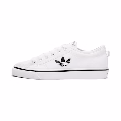 (W) adidas Nizza Trefoil White Black