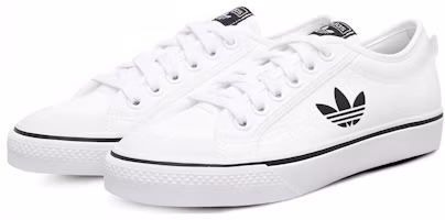 Lookbook (女款)adidas Nizza Trefoil 白色 黑色 FX9270