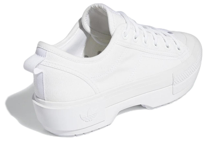 (W) adidas Nizza Trek Low 'Triple White' 圖 4