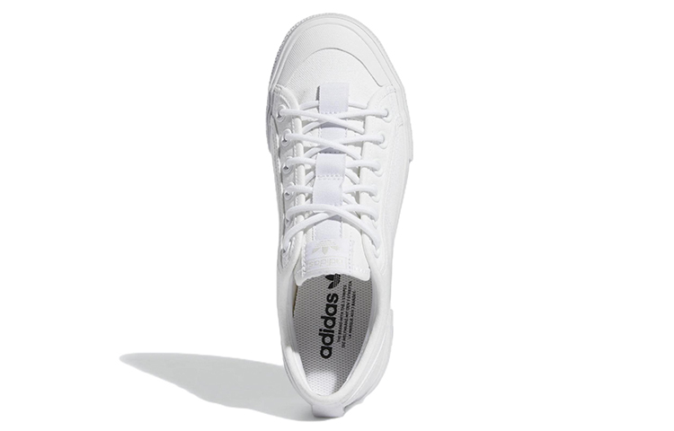 (W) adidas Nizza Trek Low 'Triple White' 圖 5