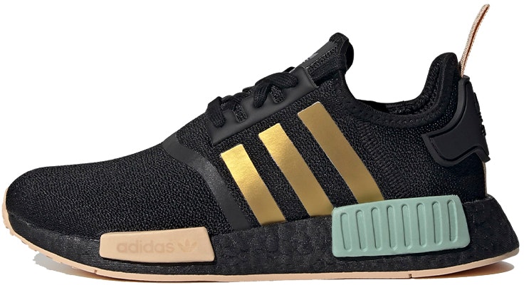 (Women) adidas NMD_R1 'Black Gold Metallic' FY3565 Buy (Women) adidas NMD_R1 'Black Gold Metallic' FY3565