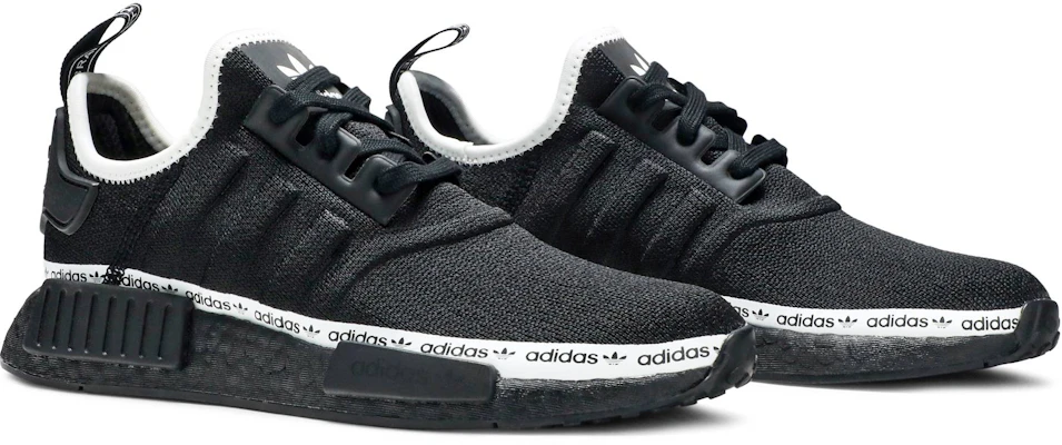 (Women) adidas NMD_R1 'Black Tape Logo' FV7307 Cheap (Women) adidas NMD_R1 'Black Tape Logo' FV7307
