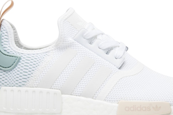 Adidas nmd r1 top white tactile green