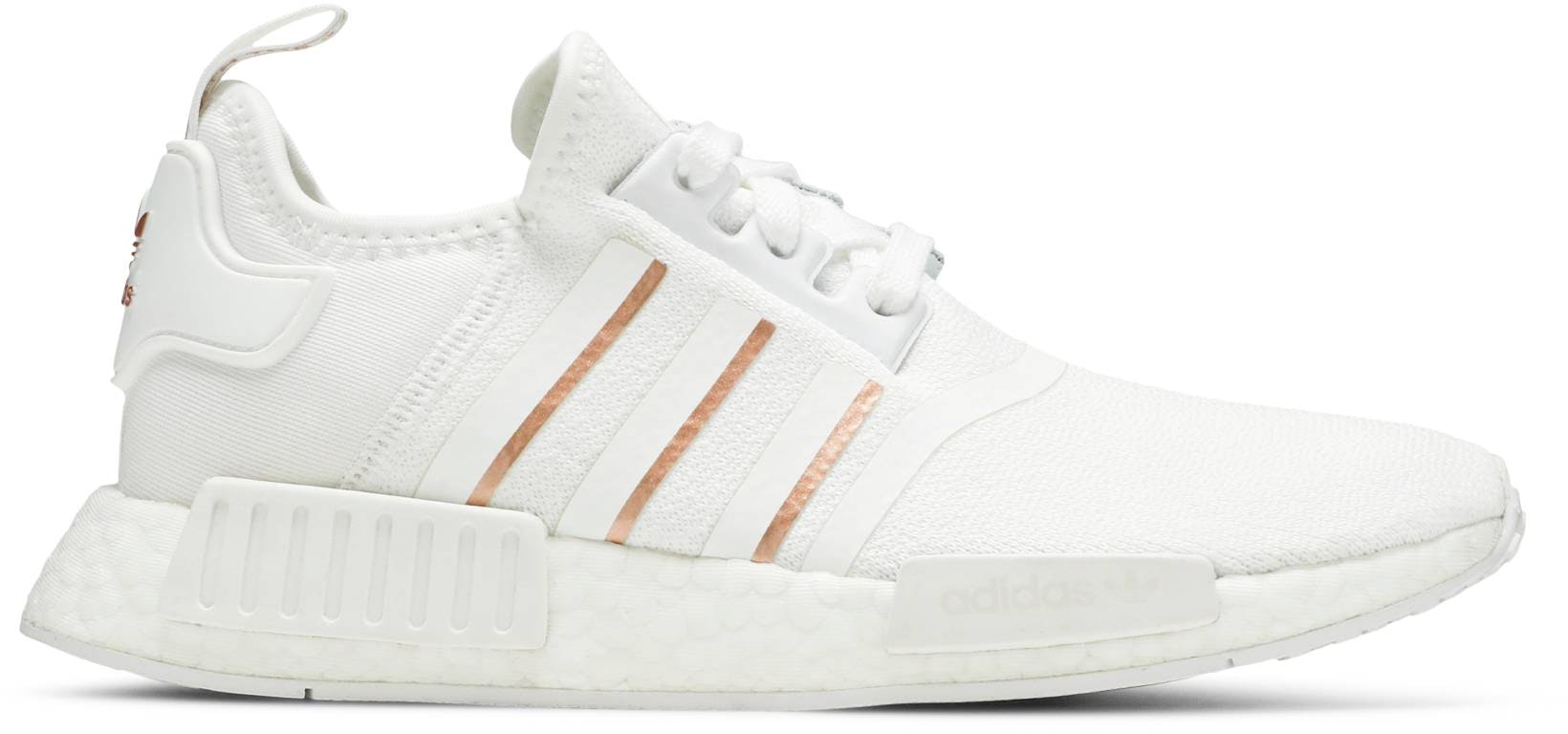 Women adidas NMD R1 White Rose Gold Metallic FW6434 FW6434