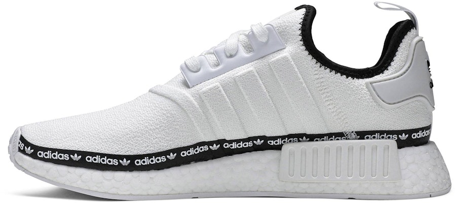 (Women) adidas NMD_R1 'White Tape Logo' FV7306 Lookbook (Women) adidas NMD_R1 'White Tape Logo' FV7306