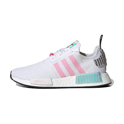 (W) adidas NMD_R1 'White True Pink Hologram'