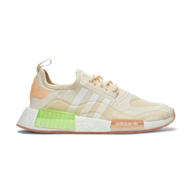 (W) adidas NMD_R1 'Wonder White Signal Green'