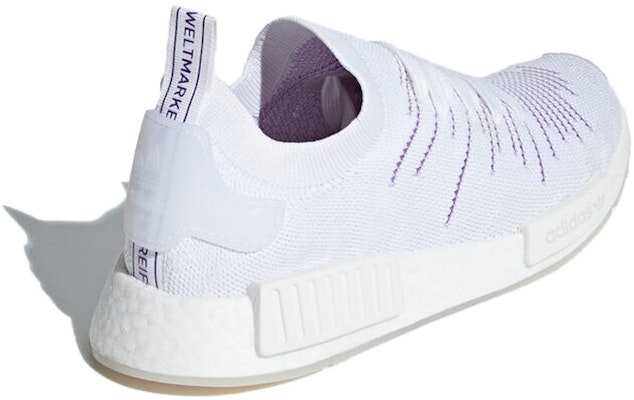 adidas originals NMD_R1 Stlt Primeknit 女款 白紫色 Lookbook adidas originals NMD_R1 Stlt Primeknit 女款 白紫色