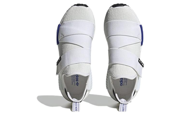 Lookbook (W) 阿迪达斯 NMD_R1 带扣鞋 '白色清晰蓝' HQ4245