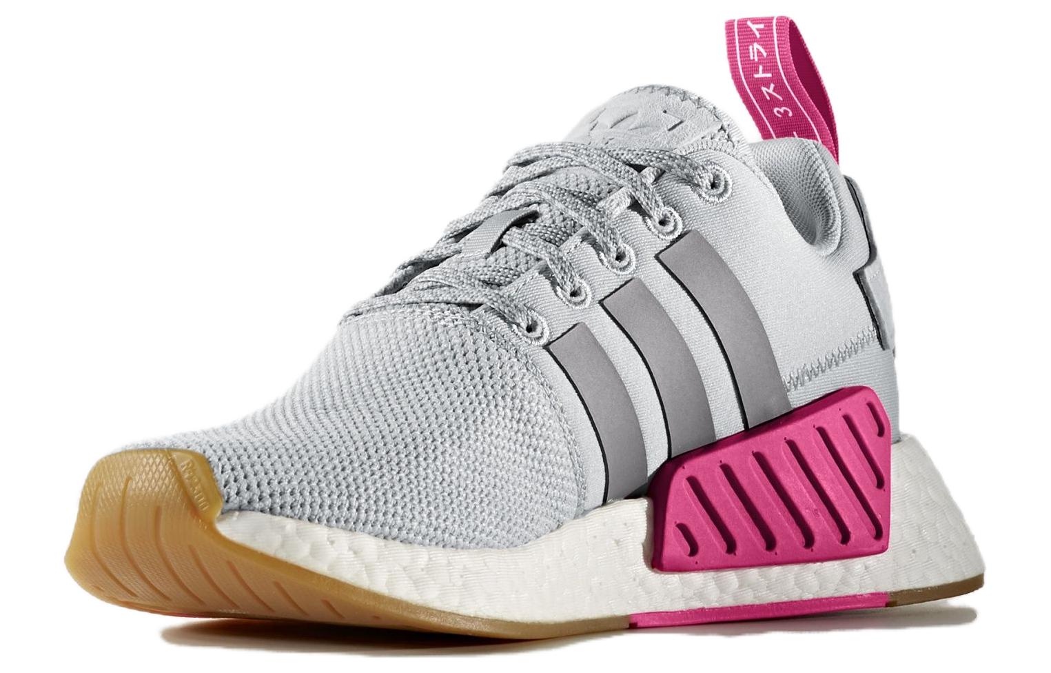 Lookbook (W) adidas NMD_R2 'Gris Shock Rosa' BY9317